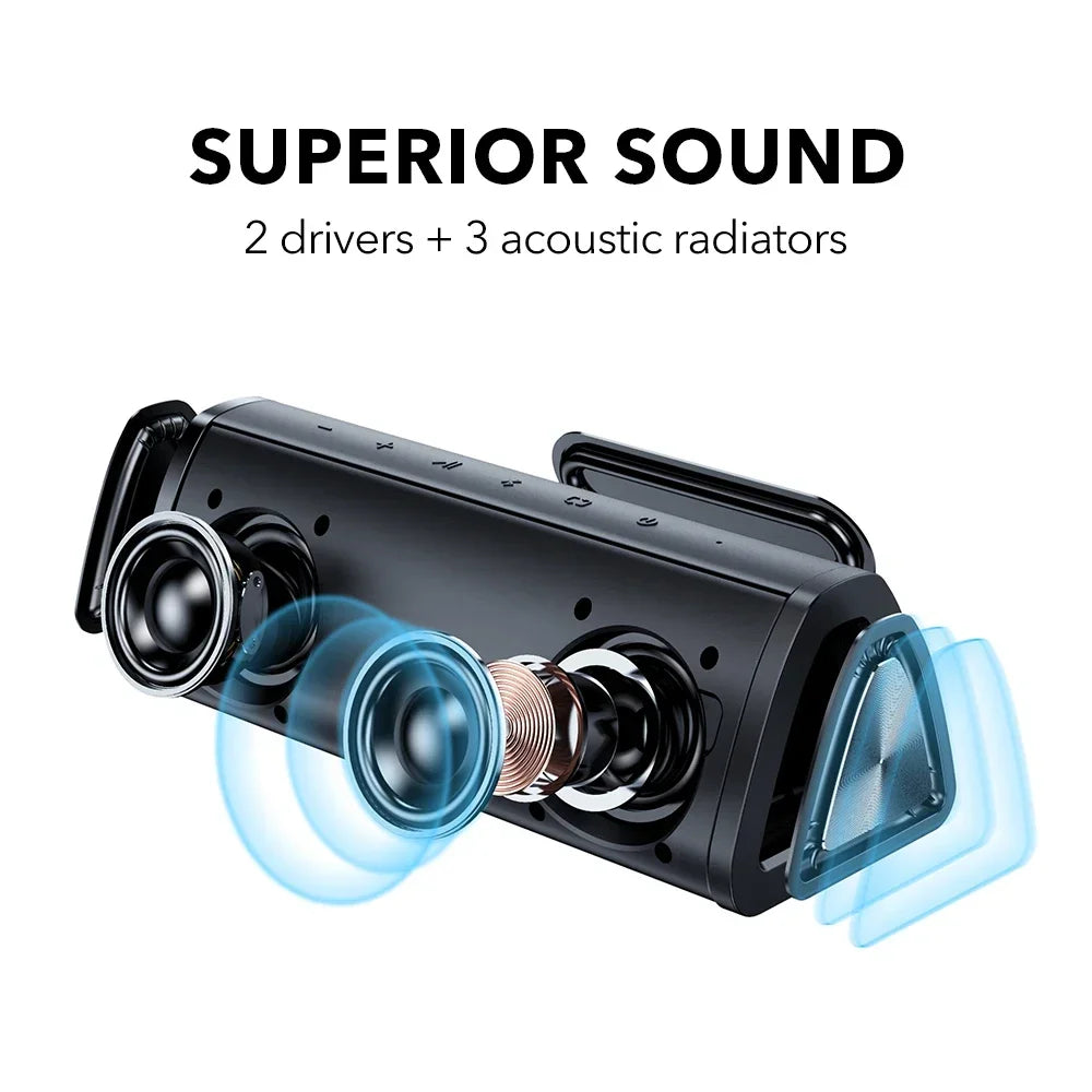 Mifa A10 Plus Altoparlante Bluetooth 20 W, Suono Stereo 360, Impermeabile IPX7, Bluetooth 5.0, 24 Ore Di Riproduzione