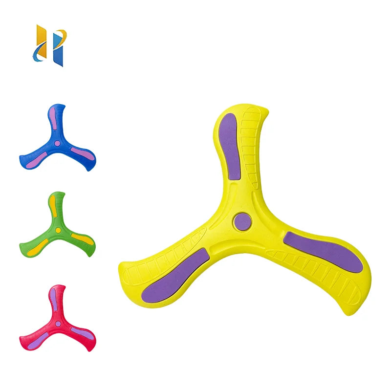 Boomerang Morbido Tre Foglie Disco Volante Esterno Interattivo Per Bambini Adulti