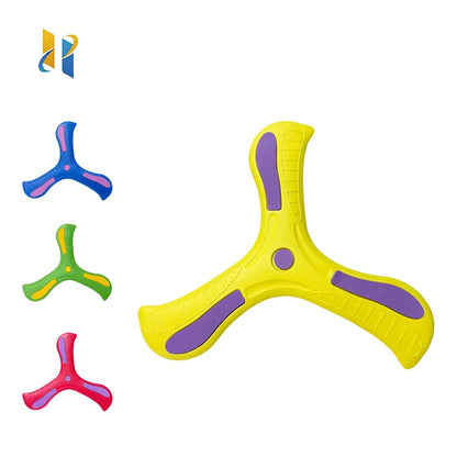 Boomerang Morbido Tre Foglie Disco Volante Esterno Interattivo Per Bambini Adulti