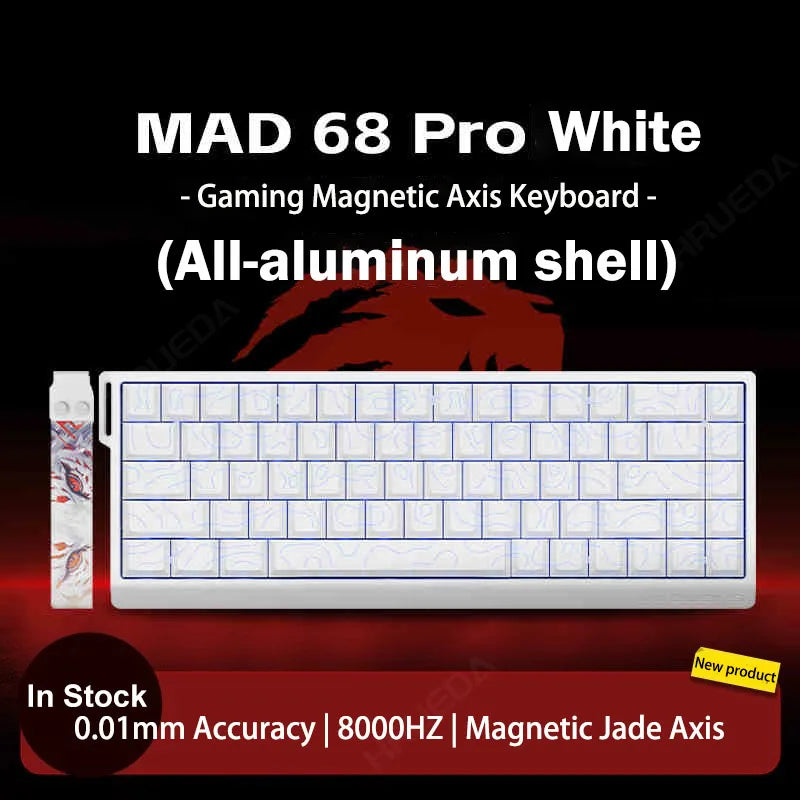MADLIONS Mad 60he Mad60HE Mad 68HE Tastiera meccanica Interruttore magnetico Wired Hot Swap 8K Velocità di traina Tastiera da gioco personalizzata