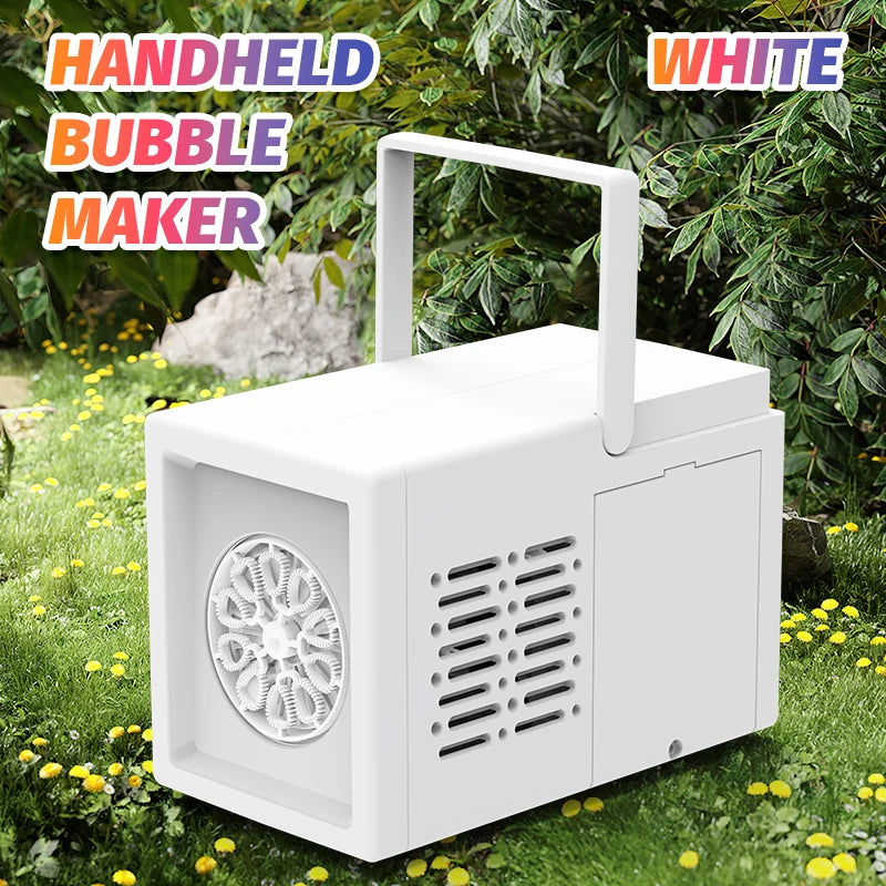 Macchina Per Bolle Elettrica Portatile Con Soffiaggio Automatico A 10 Fori Per Feste All Aperto Senza Batteria