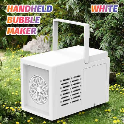 Macchina Per Bolle Elettrica Portatile Con Soffiaggio Automatico A 10 Fori Per Feste All Aperto Senza Batteria