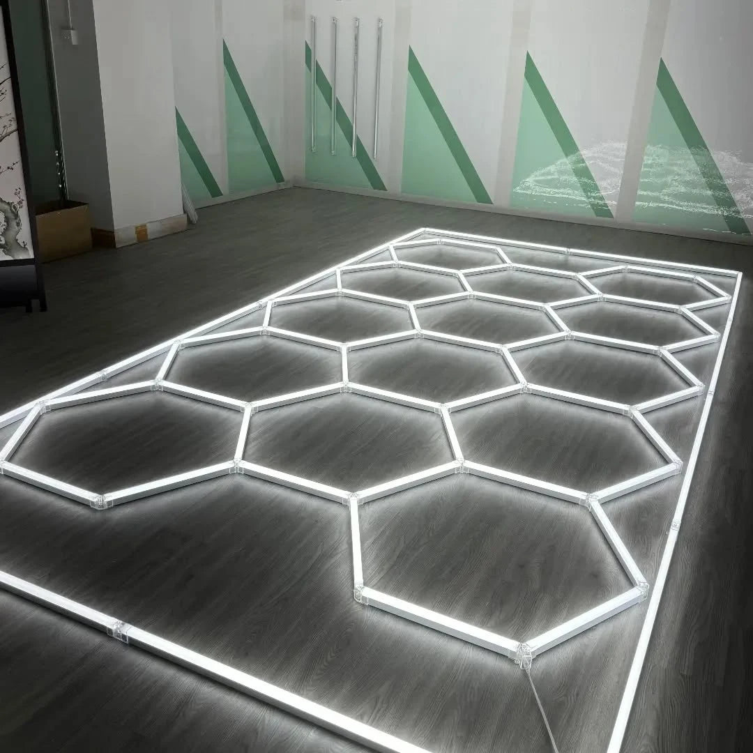 Luce Led Esagonale Da Soffitto 6500K Ultra Luminosa 2000 Lumen Per Garage Seminterrato E Palestra Casa 50000 Ore