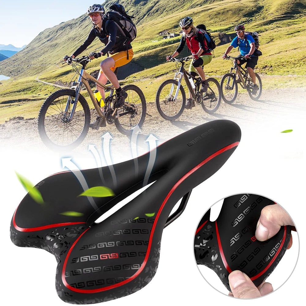 Sella Confortevole Per Bicicletta MTB Cuscino Morbido Antiscivolo Imbottitura Densa Adatta Per Uomo e Donna Lungo Uso