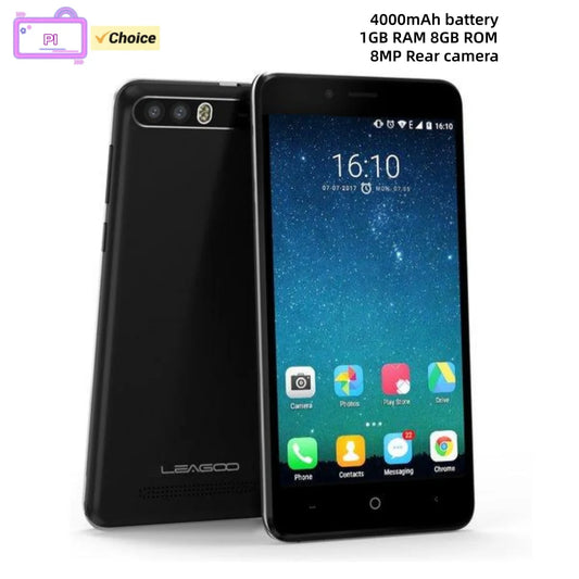 LEAGOO P1 Smartphone 4G 5.0 Pollici MTK 1GB RAM 8GB ROM 8MP Dual SIM WIFI 4000mAh Android 7.0 Touchscreen Capacitivo