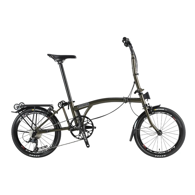 Bicicletta Pieghevole 20 Pollici Da Donna Leggera A 9 Velocità Portatile E Retrò