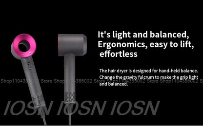 Accessorio Professionale Senza Lame per Asciugacapelli Dyson, Ioni Negativi, Asciugatura Rapida, Potente, per Casa, con Funzione Anti-Crespo, Elettrico