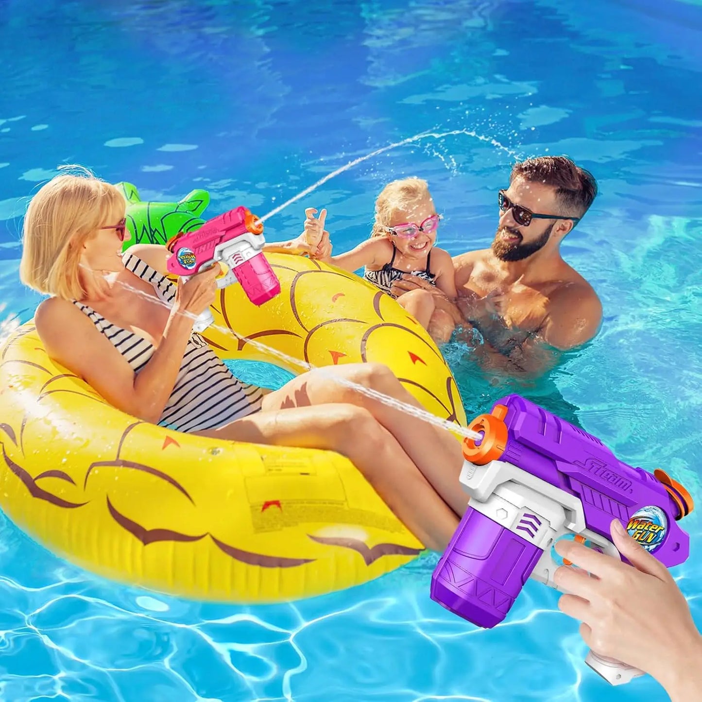 Pistola Ad Acqua Per Bambini 300ml Giocattolo Spiaggia Esterno Estate Mare All Aperto