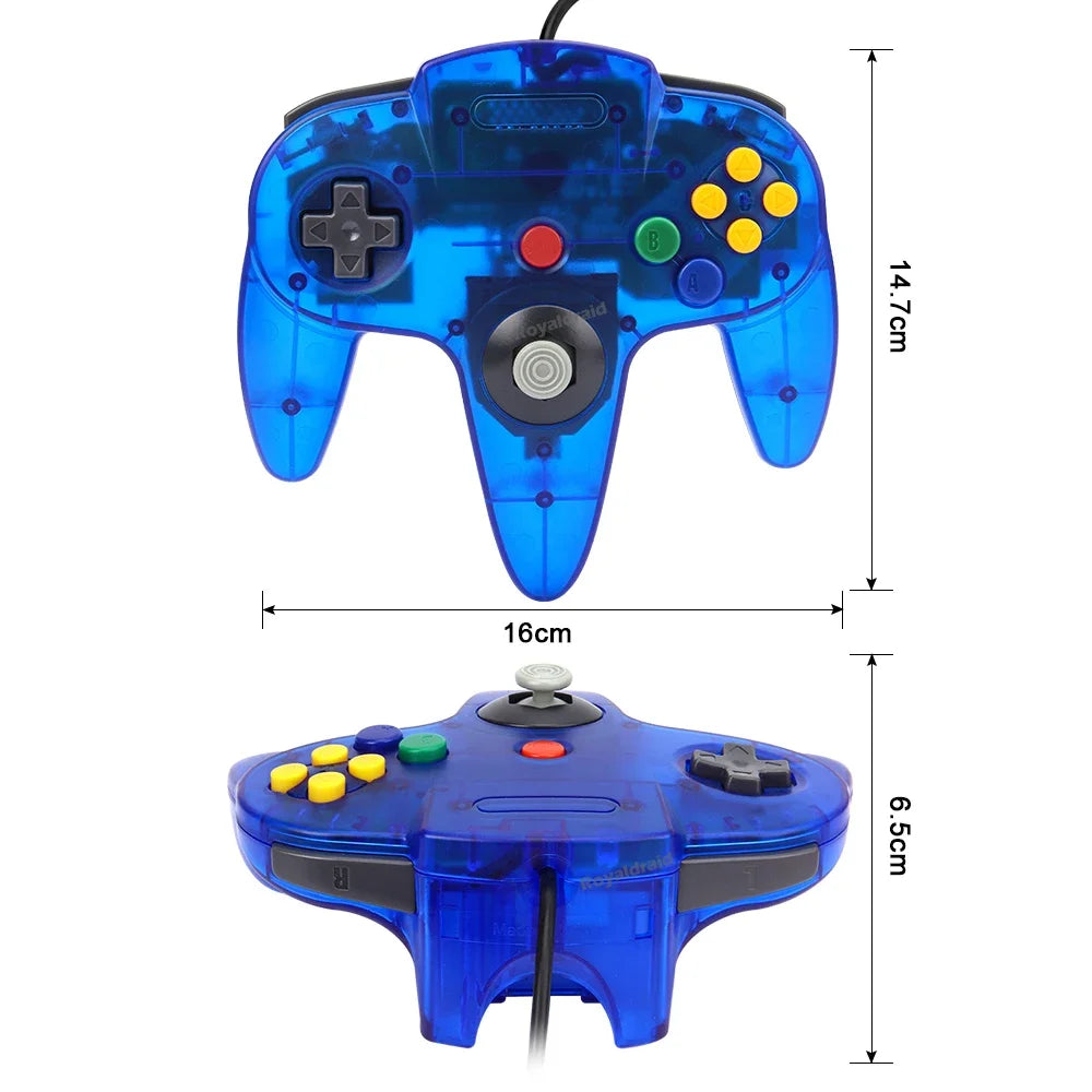 Gamepad cablato a 8 colori per console N64 Joypad Control per N64 Joystick classico Console di gioco retrò Accessori per gamepad