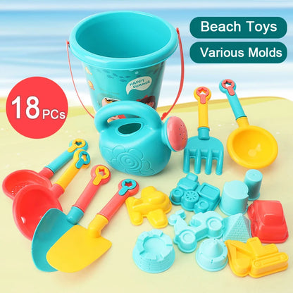 Set Giochi Spiaggia Per Bambini Con Secchiello E Paletta Per Sabbia E Attrezzi Da Acqua Estivi