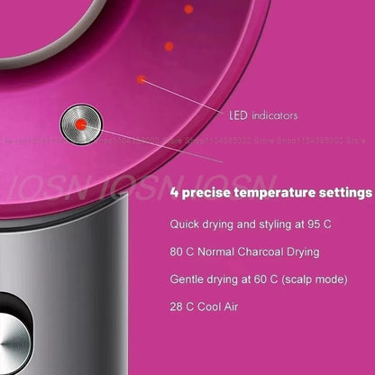 Accessorio Professionale Senza Lame per Asciugacapelli Dyson, Ioni Negativi, Asciugatura Rapida, Potente, per Casa, con Funzione Anti-Crespo, Elettrico