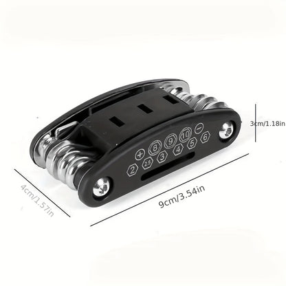 Set di Chiavi a Bussola 16-in-1, con Testa Girevole Antiscivolo Acciaio inossidabile resistente per riparazioni domestiche e auto. Strumento Facile e Universale.