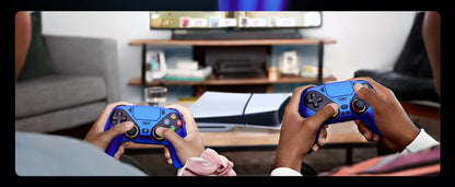 Controller per PS5 Pro/Slim/PC con RGB, Joystick Wireless per Giochi con Funzioni Marco/Turbo, Senza Drift, Effetto Hall, Tasti Posteriori Programmabili