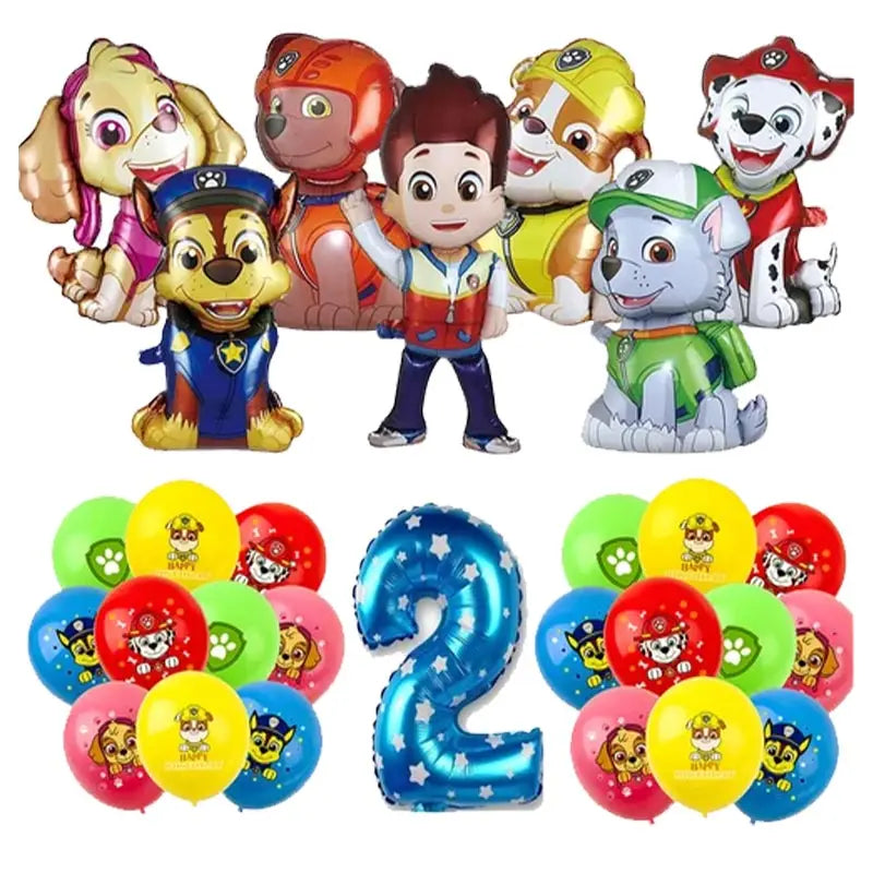 NUOVO Paw Patrol Compleanno Forniture Bomboniere Buon Compleanno Paw Patrol Kit di decorazioni per feste Piatto a palloncino Tazza Borsa regalo Adesivo per bambini