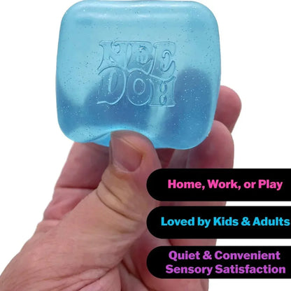 Dr Pepper x NeeDoh Nice Cube Squishy Toy Antistress, Cubo Morbido Antistress per Bambini e Adulti, Giocattolo Sensoriale per Alleviare l'Ansia