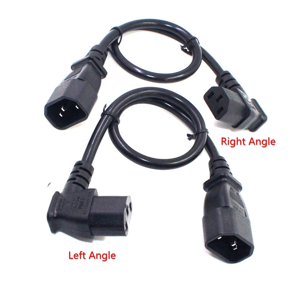 Cavo di prolunga angolare convertitore angolare IEC60320 C13 C13 a C14 Cavi di alimentazione angolare PDU Cavo di alimentazione CA maschio-femmina 10A 250V