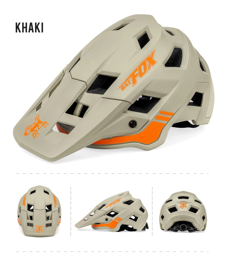 Casco Da Bicicletta Batfox Speedframe MTB Leggero Con Certificazione CE Aerodinamico E Protezione Affidabile