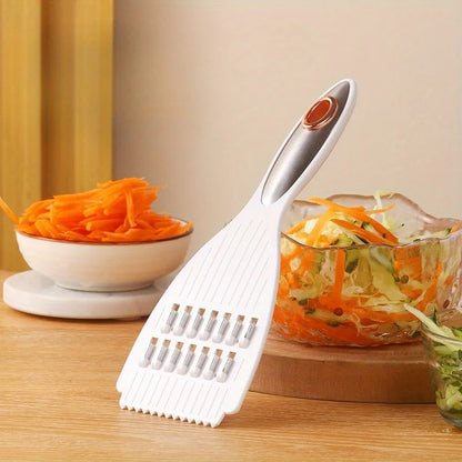 Affettatrice Multifunzionale in Acciaio Inox per Patate Cetrioli Carote Taglio Sottile Facile da Usare