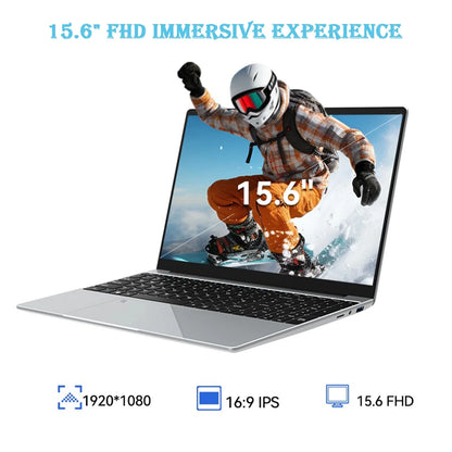 Laptop 15,6 Pollici Con 32 Gb Ram E 2 Tb SSD Windows 11 Impronta Digitale Tastiera Retroilluminata