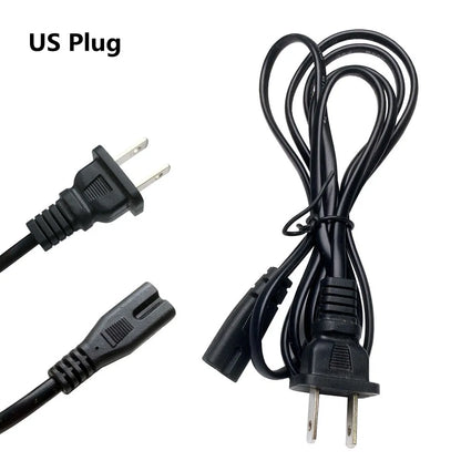 Cavo di alimentazione UE 2pin IEC320 C7 US Cavo di prolunga di alimentazione per caricabatterie portatile Dell Canon Epson Stampante Radio Altoparlante PS4 XBOX LG Sony