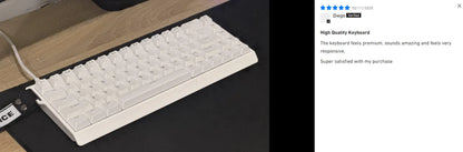 Mchose Ace 68 Tastiera Meccanica Con Interruttore Hall Magnetico Trigger Rapido Programmabile RGB 8K Hz