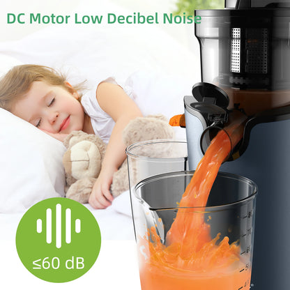 BioloMix Spremiagrumi A Freddo Estrattore Di Succo A Masticazione Lenta Da 200W Per Frutta Intera