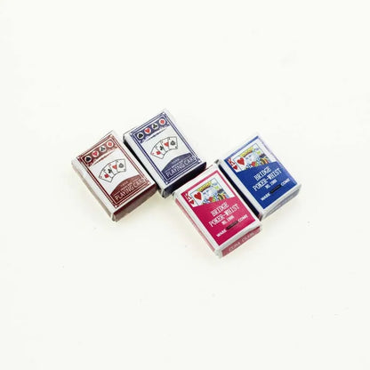 Carte Da Poker Miniatura 1:12 Per Case Delle Bambole Decorazione Casa Kawaii Accessori