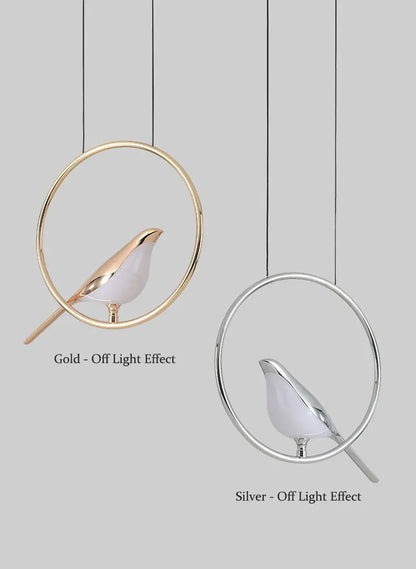 Lampada Sospensione Led Argento Dorato Interni Design Moderno Per Letto e Soggiorno Alimentazione AC 85 265 Volt