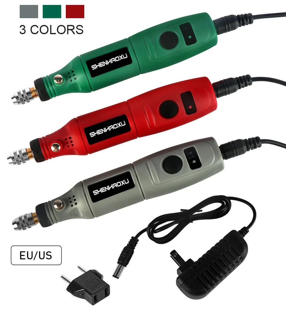 Mini Trapano Penna 100-240V Per Incisione Elettrico Regolabile Strumenti Dremel Compatibili