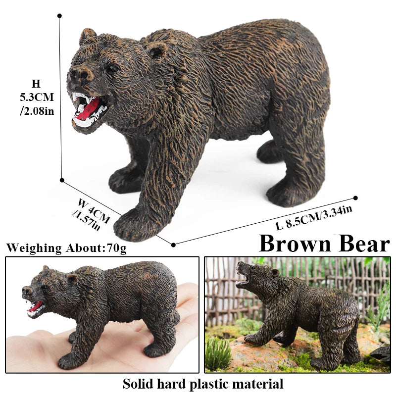 Oenux Modello Fattoria Fauna Selvatica Figurine Animali Per Bambini Regalo Educativo Interattivo
