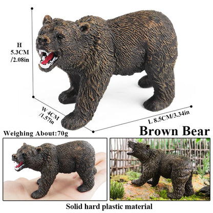 Oenux Modello Fattoria Fauna Selvatica Figurine Animali Per Bambini Regalo Educativo Interattivo
