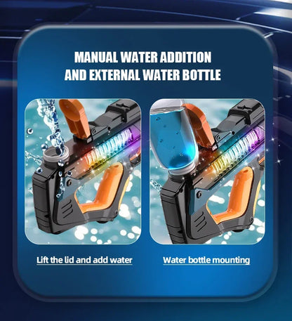 Pistola Ad Acqua Elettrica Per Bambini Esterni Giochi Estivi Spiaggia Battaglie Fantasia 12 Anni