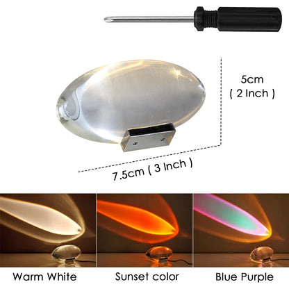 Lampada Da Tavolo Design Italiano Led Cristallo Eye Of The Sky Luce Notturna Per Soggiorno E Camera Da Letto