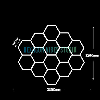 Luce Led Esagonale Da Soffitto 6500K Ultra Luminosa 2000 Lumen Per Garage Seminterrato E Palestra Casa 50000 Ore