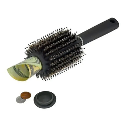 Spazzola Per Capelli Con Scomparto Nascosto, Design Sicuro E Funzionale Per Viaggi E Uso Quotidiano