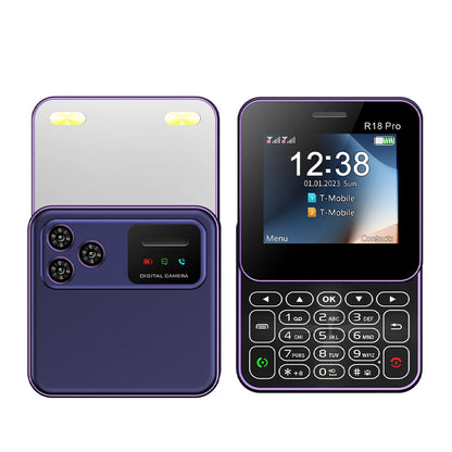 Telefono Mini Dual Sim Con Schermo Rotante Da 2,4 Pollici Slider Torcia E Funzione Blocco Contatti