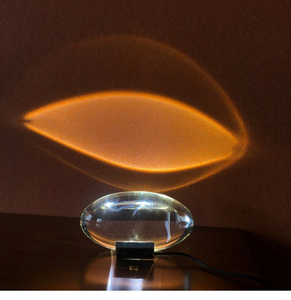 Lampada Da Tavolo Design Italiano Led Cristallo Eye Of The Sky Luce Notturna Per Soggiorno E Camera Da Letto