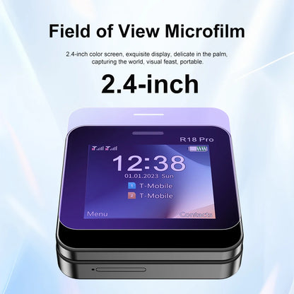 Telefono Mini Dual Sim Con Schermo Rotante Da 2,4 Pollici Slider Torcia E Funzione Blocco Contatti
