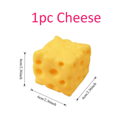 Giocattolo Antistress Gigante a Forma di Formaggio, Squishy Extra Large, Giocattolo Modellabile a Lenta Risalita, Palla Antistress per Adulti, Regalo