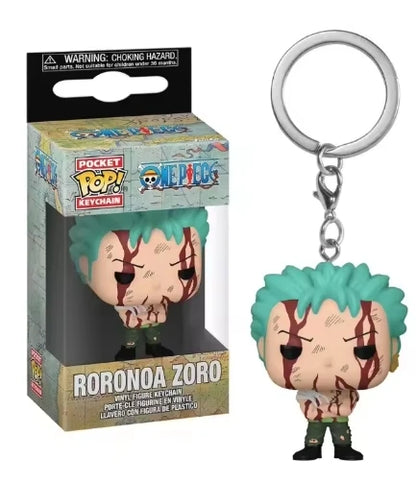 Funko POP Portachiavi tascabile One Piece Roronoa Zoro Yamato Chopper Bambole in vinile Action Figure Giocattoli di modello Regali di compleanno carvinali