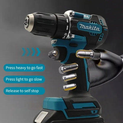 Makita Originale DDF487 Trapano avvitatore a batteria Cacciavite a percussione elettrico senza spazzole 18V Utensile elettrico ricaricabile