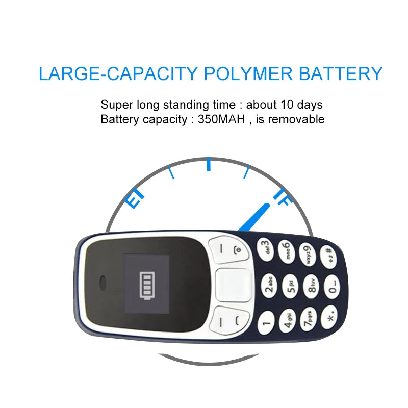 Telefono Mini Portatile L8star BM10 Doppia SIM Lettore MP3 FM Sbloccato Con Funzione Cambio Voce