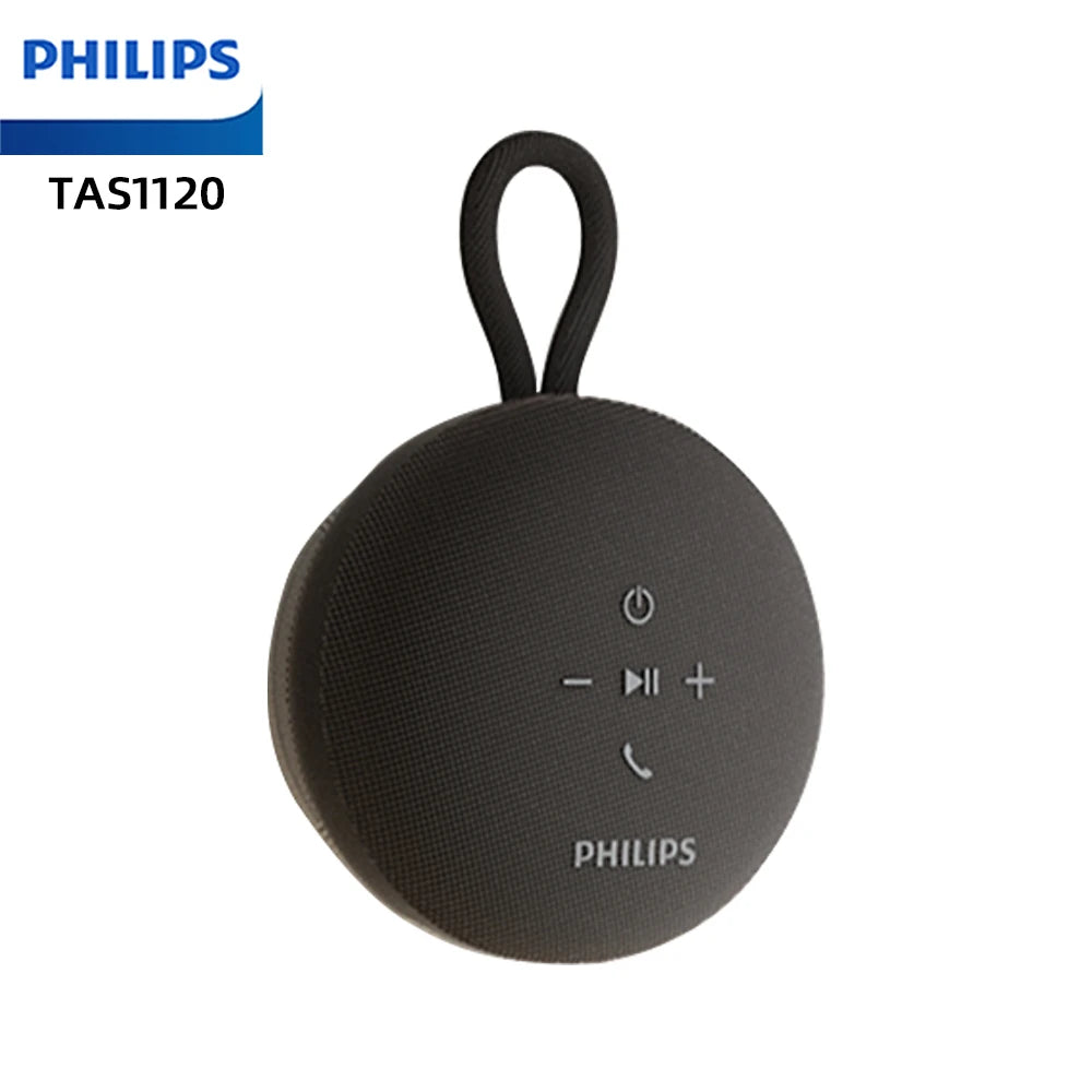 Philips TAS1120 Altoparlante Bluetooth da 800 mAh, cassa audio impermeabile per interni ed esterni con ventosa e cordino, altoparlante portatile per esterni