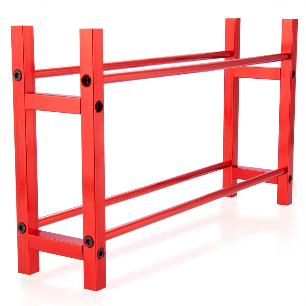 Decorazione Auto RC Mini Jack Stand Con Gancio Rimorchio E Rete Per Bagagli 1 18 E 1 24 Scale