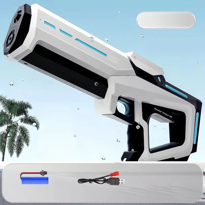 Pistole ad acqua elettriche per adulti Potente spruzza d'acqua automatica Aspirazione d'acqua Blasters Estate Giocattolo da spiaggia all'aperto per ragazzi Regalo per bambini