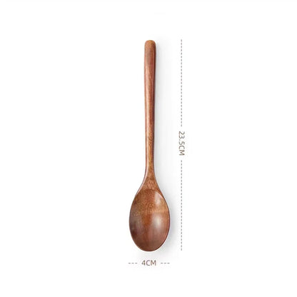 Set Utensili Da Cucina In Legno Cucchiai Per Zuppa Cucchiaini Da Tè E Miele Strumenti Di Cottura