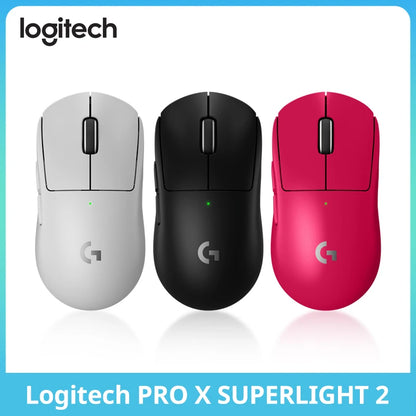 Mouse da gioco wireless Logitech G PRO X SUPERLIGHT 2, mouse di grado professionale da 60 g con 5 pulsanti programmabili, sensore DPI 44k, sostituzione 8 kHz