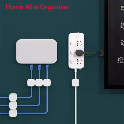 Portacavi magnetico con clip per cavi, porta cavi adesivo, organizer per cavi per la gestione della scrivania dell'home office
