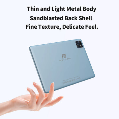 Pritom Tab11 Tablet Android 14 Da 10 Pollici Con 8 GB RAM E 128 GB ROM Octa Core WiFi 5G Tastiera E Custodia