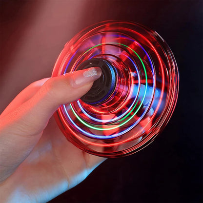 NUOVO LED Flying UFO Spinner Fingertip, aggiornamento volo elicottero Gyro Flyorb Hover Ball, mini drone aereo giocattolo, regalo di Natale